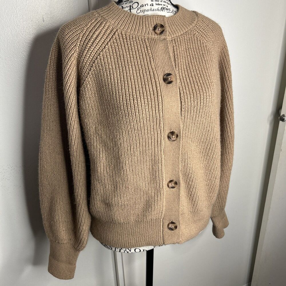 Banana Republic Women's Button Front Cardigan, Tan, Size: Large, NWOT